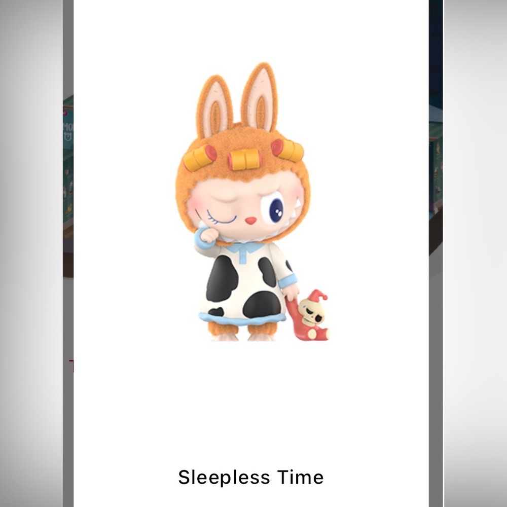 Pop Mart The Monsters 1:00 A.M. Labubu Figurine Sleepless Time